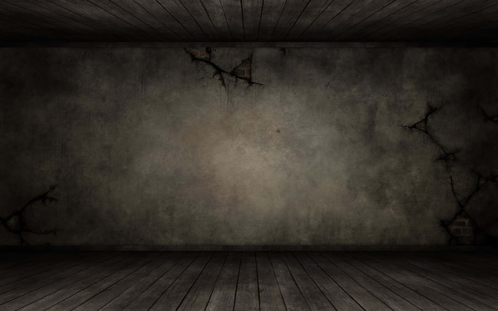 Dark Room, abandoned room, cracked concrete walls, HD Desktop Wallpaper