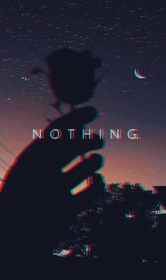 Dark Sad, rose, starry twilight sky, SD Phone Wallpaper