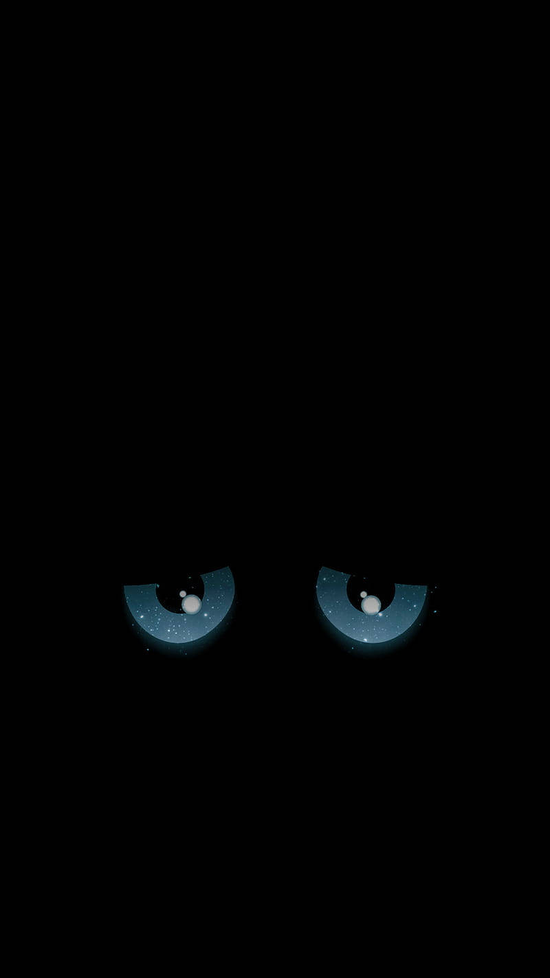 Dark Sad, glowing blue eyes, starry irises, HD Phone Wallpaper