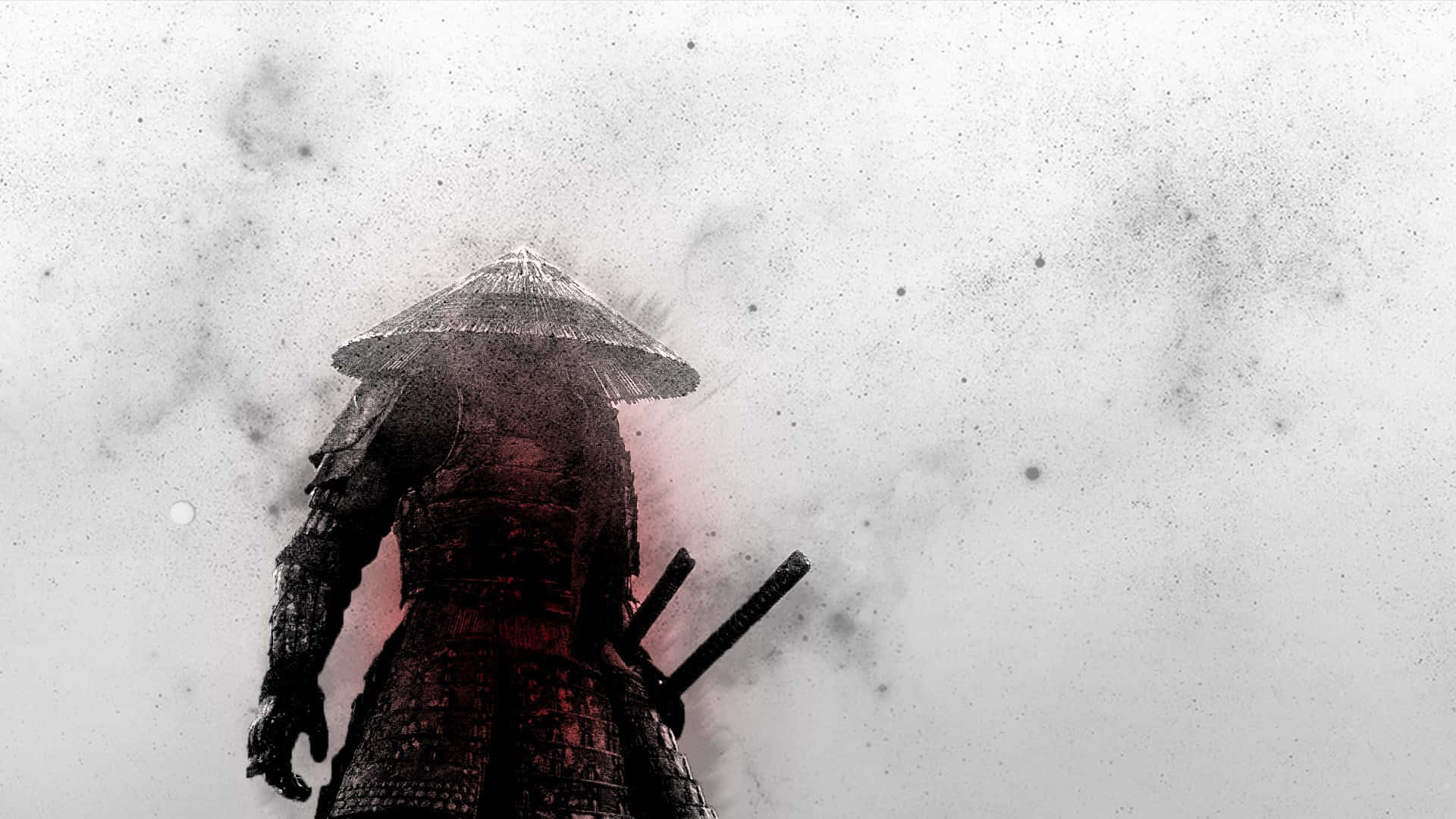 Dark Samurai, black smoke, dark armor, Full HD Desktop Wallpaper