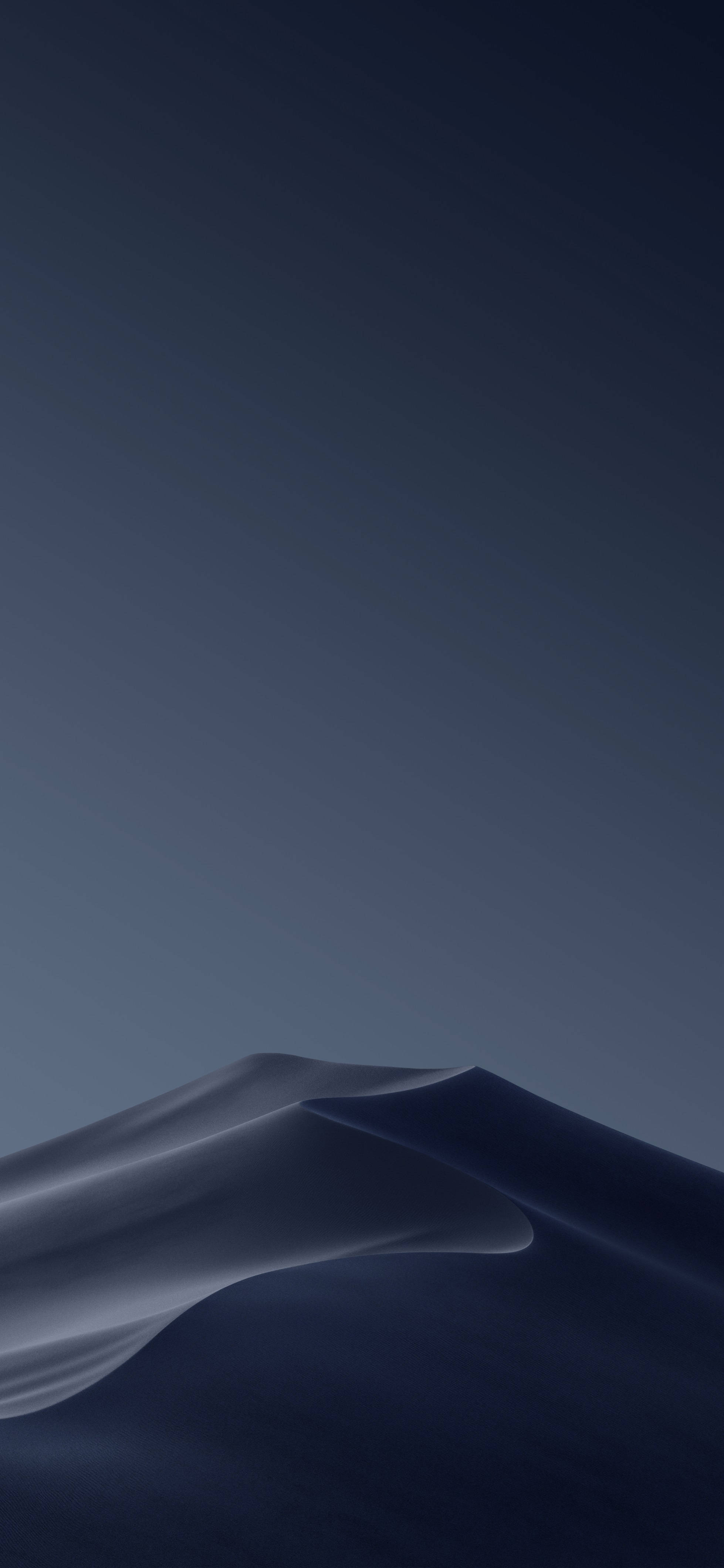 macOS Mojave, Desert Dark Mode, twilight sky, 4K Phone Wallpaper