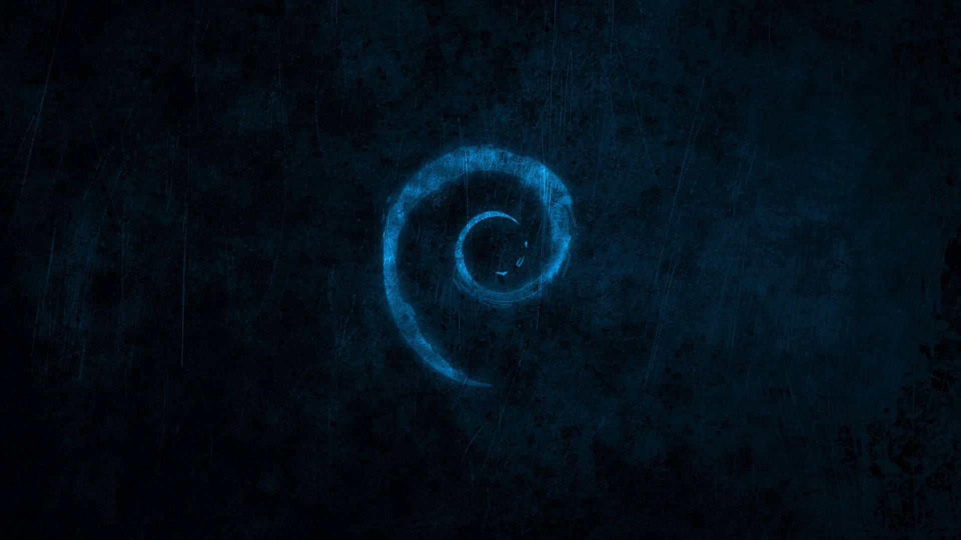 Dark Screen, glowing blue spiral vortex, dark textured background, Full HD Desktop Wallpaper