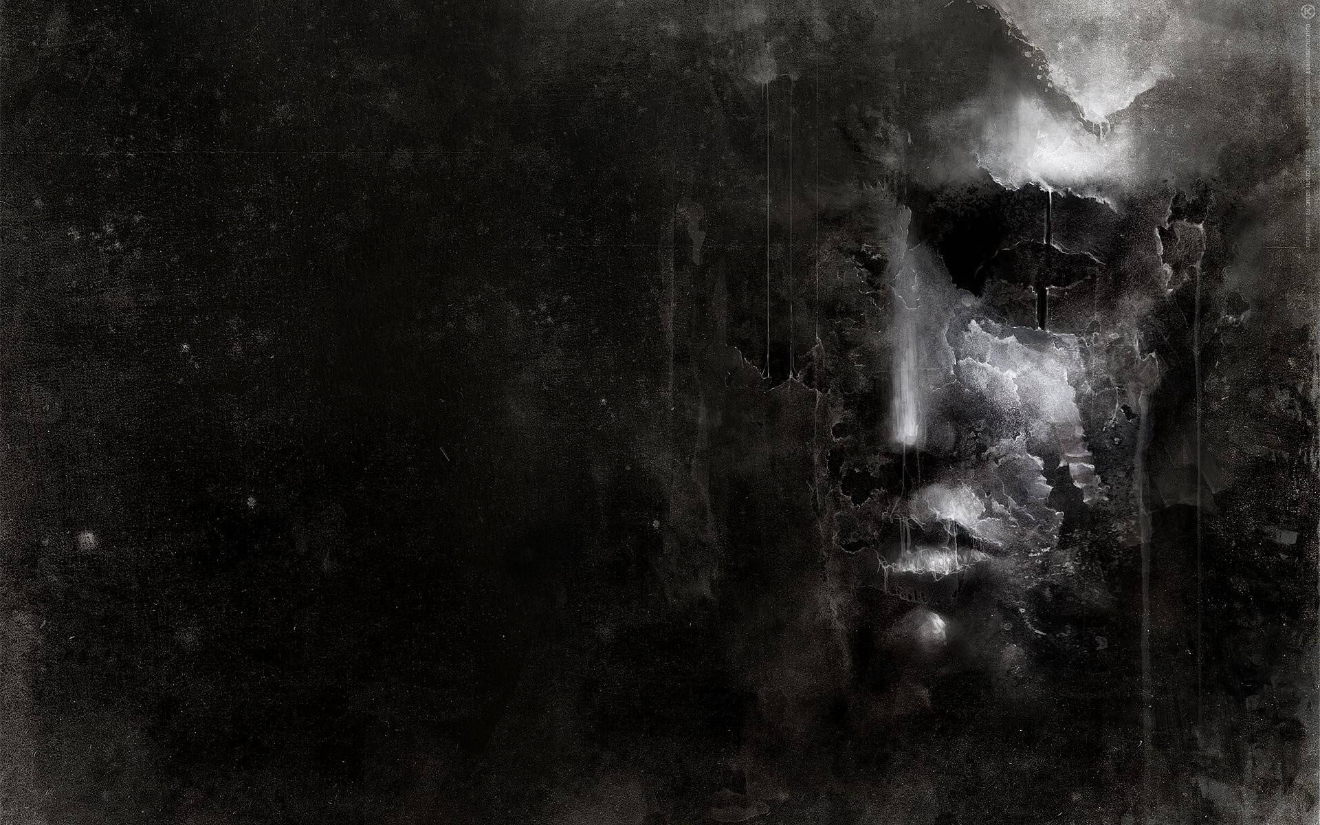 man face, dark screen, glowing eyes, Full HD Desktop Wallpaper