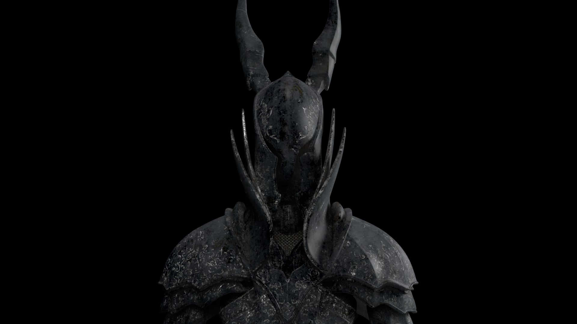 Dark Souls, Black Knight Armor, ornate black armor, Full HD Desktop Wallpaper