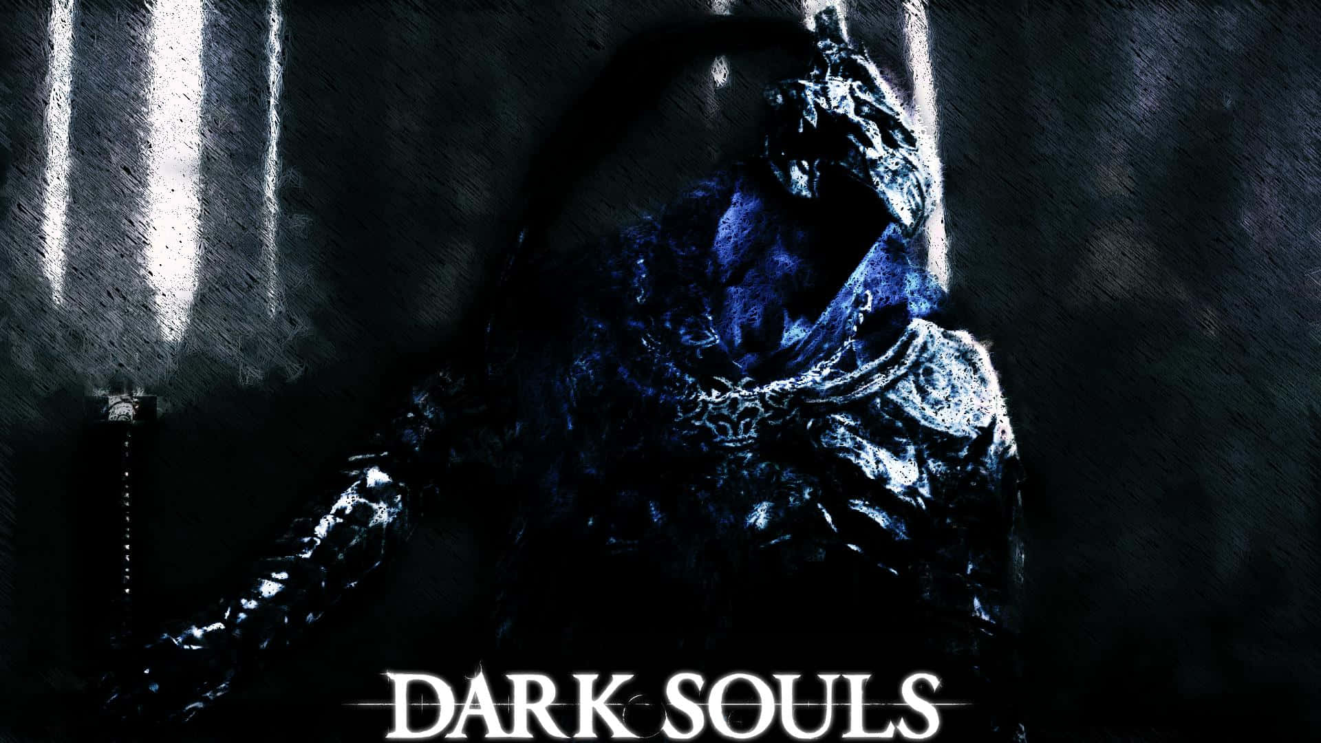Dark Souls, Black Knight, skull-like helmet, Full HD Desktop Wallpaper