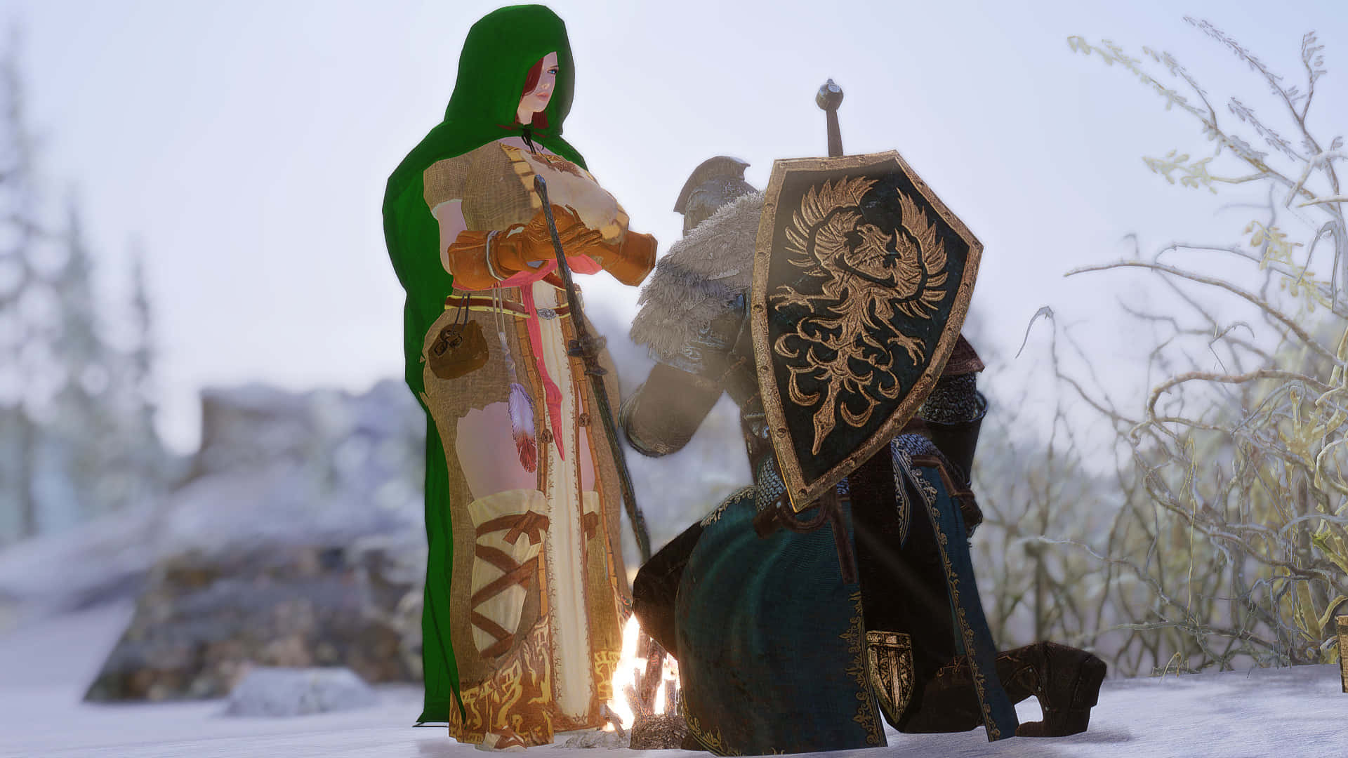 Dark Souls, Emerald Herald, hooded warrior, Full HD Desktop Wallpaper