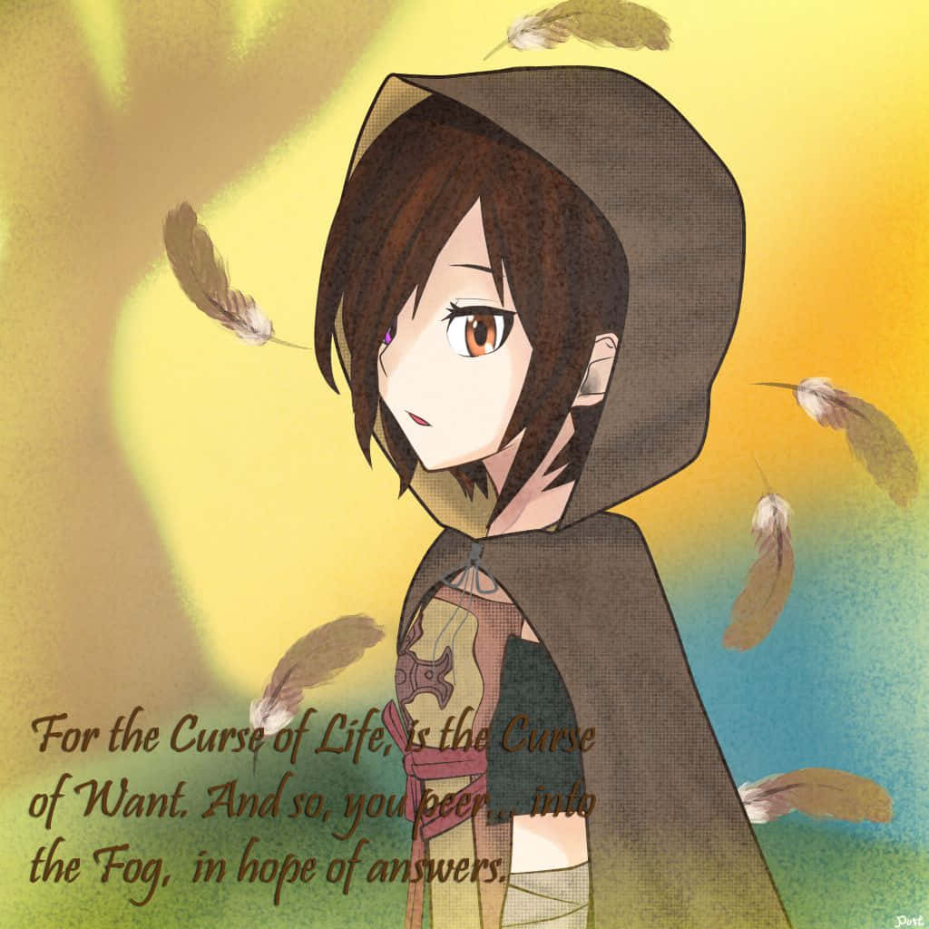 Dark Souls Emerald Herald, anime girl, brown hair, SD Desktop Wallpaper