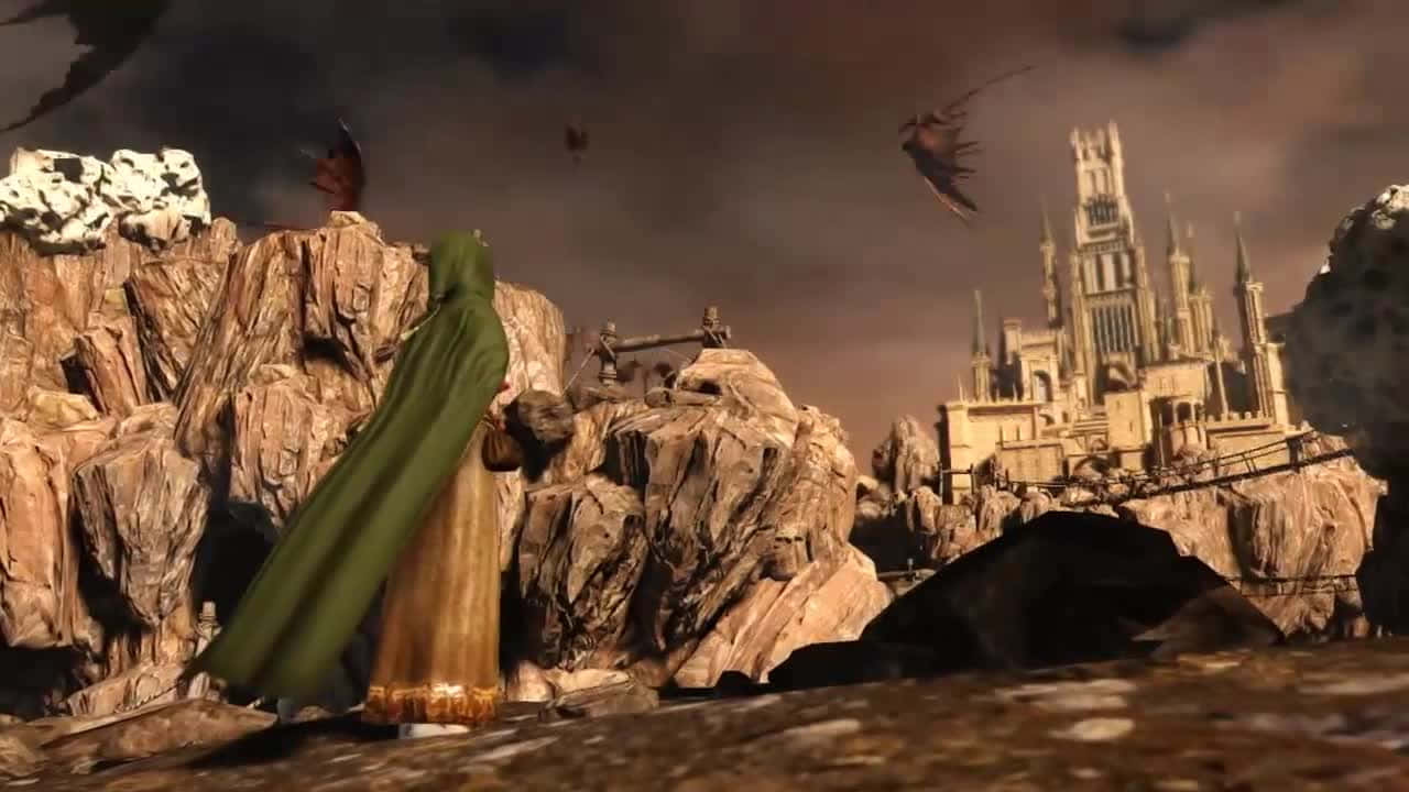 Dark Souls, Emerald Herald, rocky terrain, HD Desktop Wallpaper