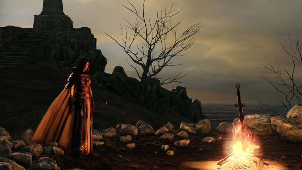 Emerald Herald, Dark Souls, armored woman, SD Desktop Wallpaper