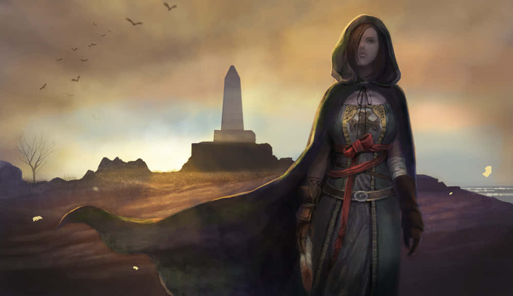 Emerald Herald, Dark Souls, hooded warrior, SD Desktop Wallpaper