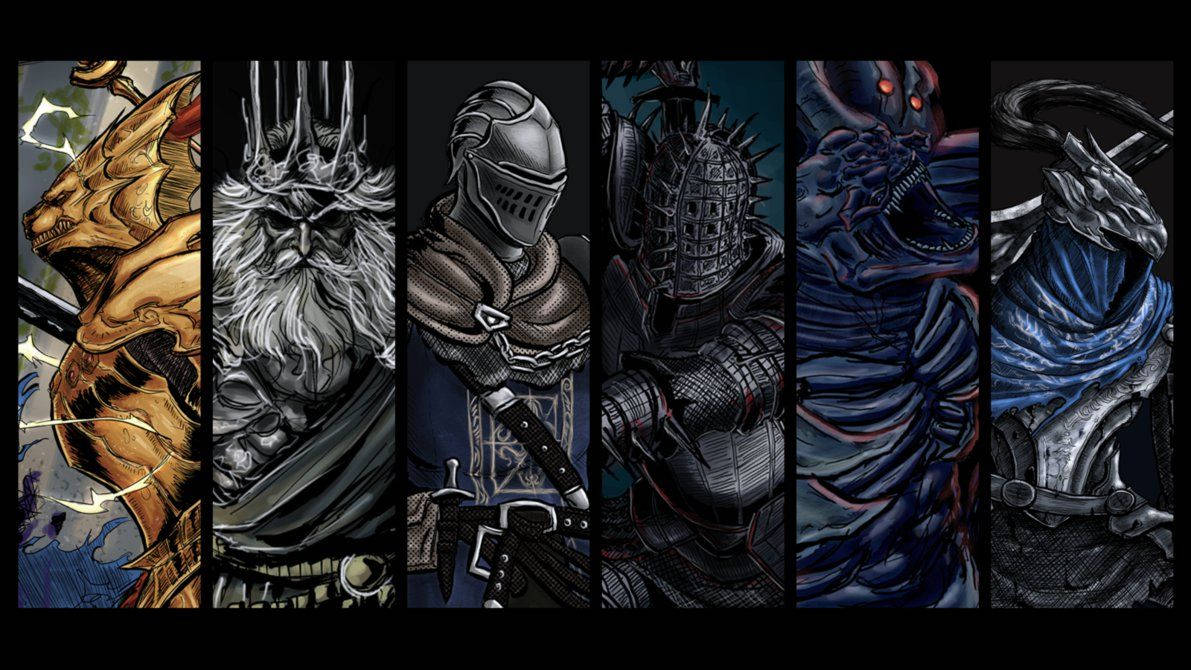 Dark Souls, protagonist, antagonist, SD Desktop Wallpaper