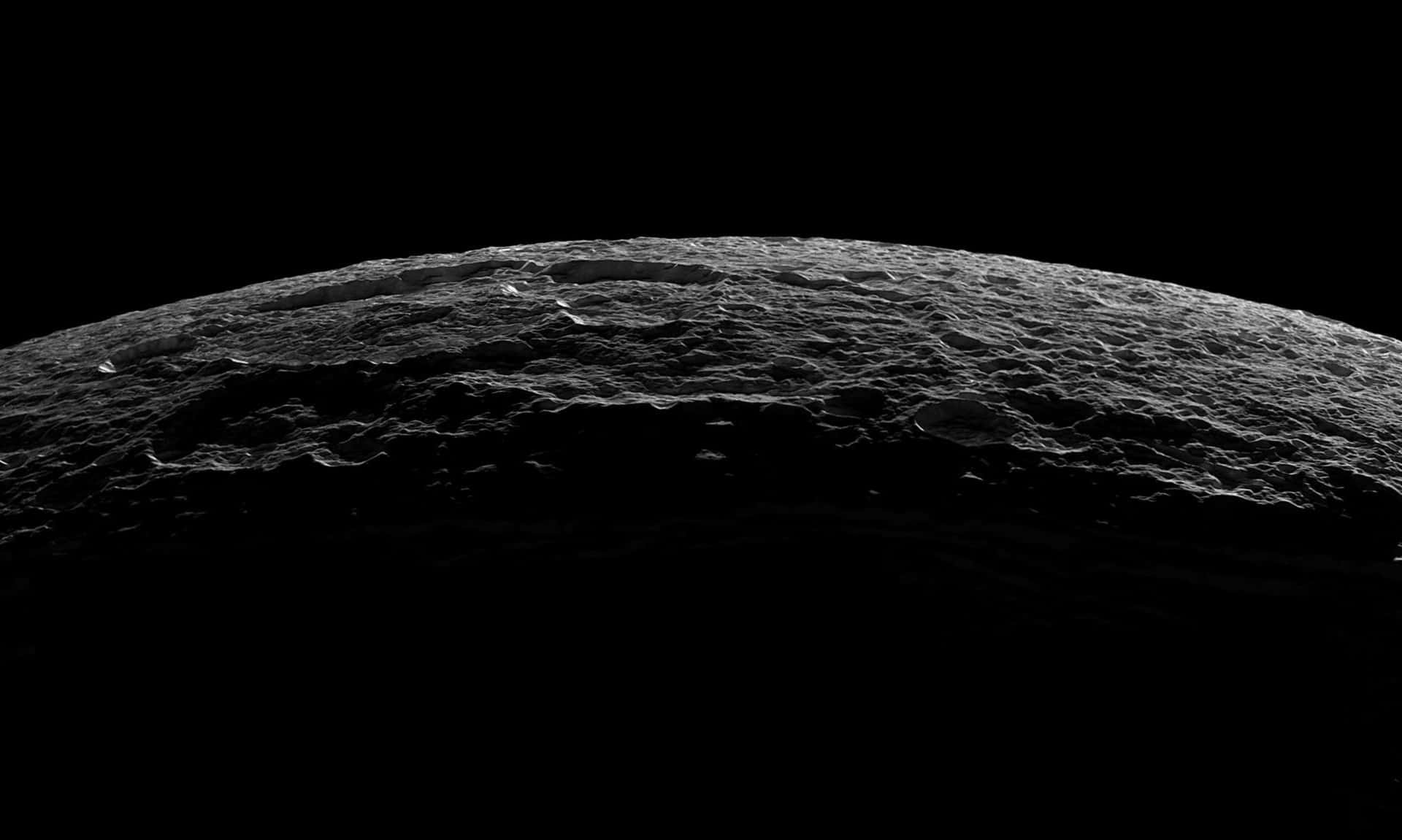 Dark Space, Moon Surface, cratered celestial body, Full HD Desktop Wallpaper