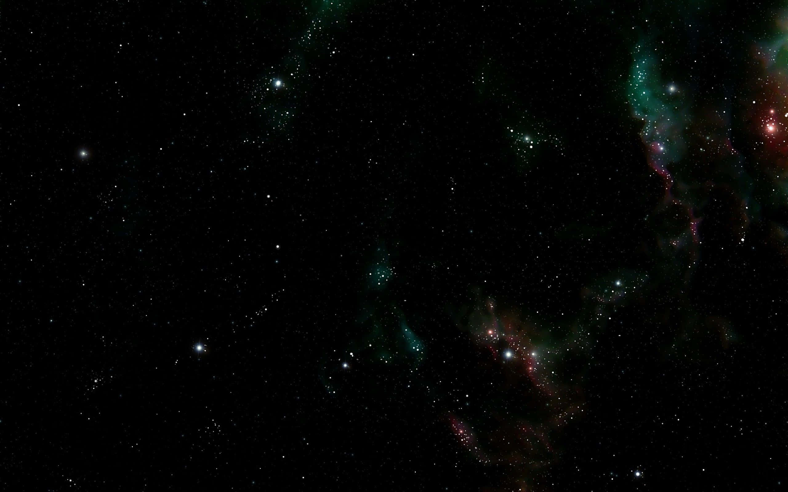Dark Space, teal, crimson, 2K Desktop Wallpaper