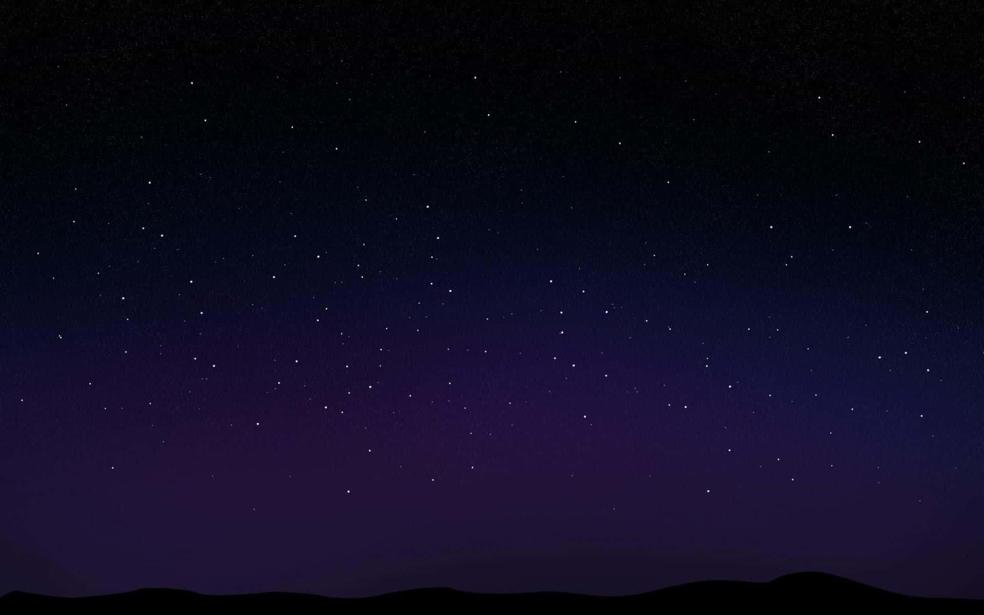 Dark Starry Night, deep purple, black, Full HD Desktop Wallpaper