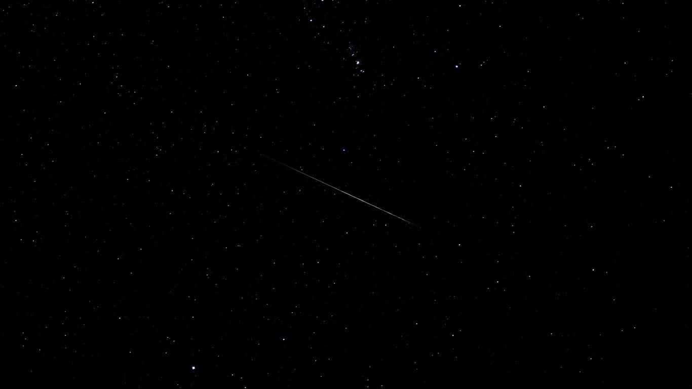 Dark Starry Night, meteor, star-filled black night sky, HD Desktop Wallpaper