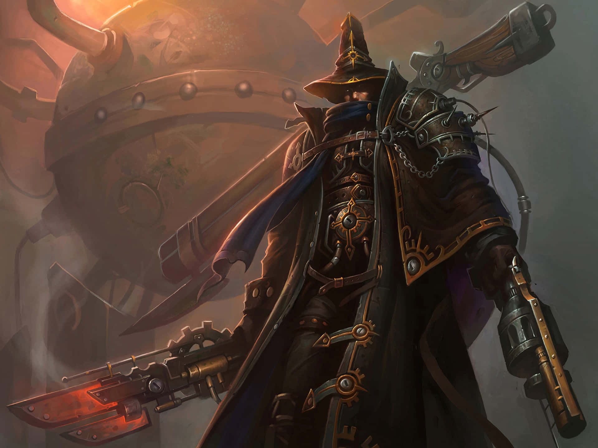 Dark Steampunk, 1920 x 1440, steampunk warrior, Full HD Desktop Wallpaper