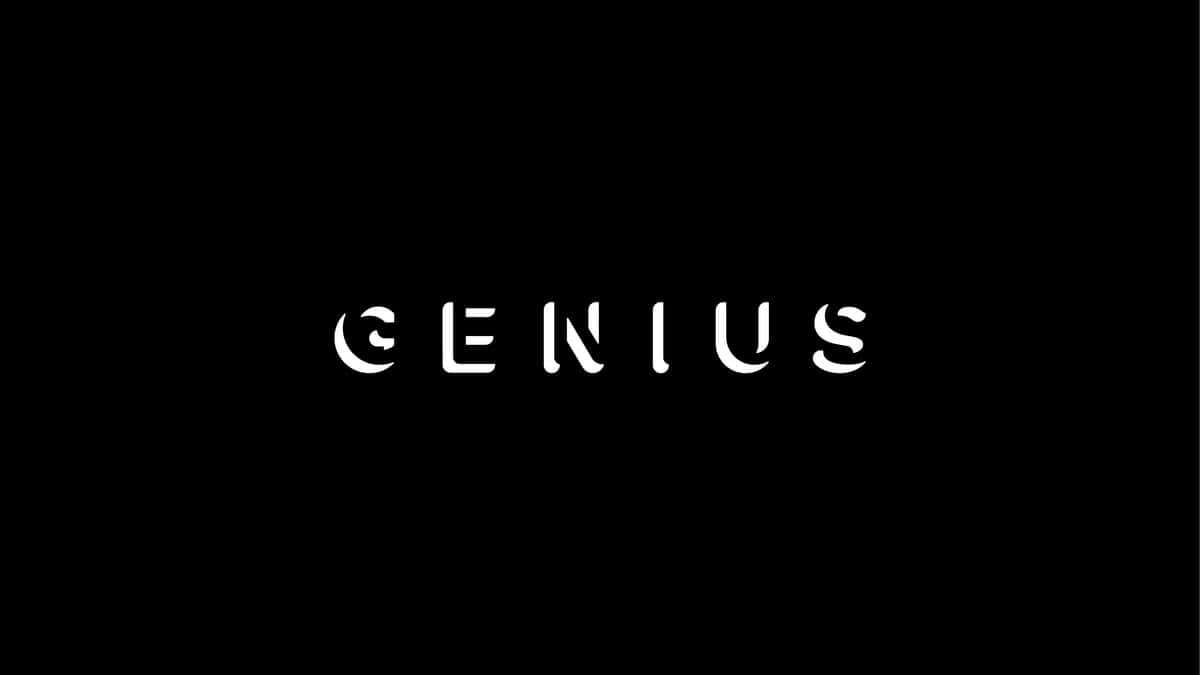 dark genius, genius, bold white letters, SD Desktop Wallpaper