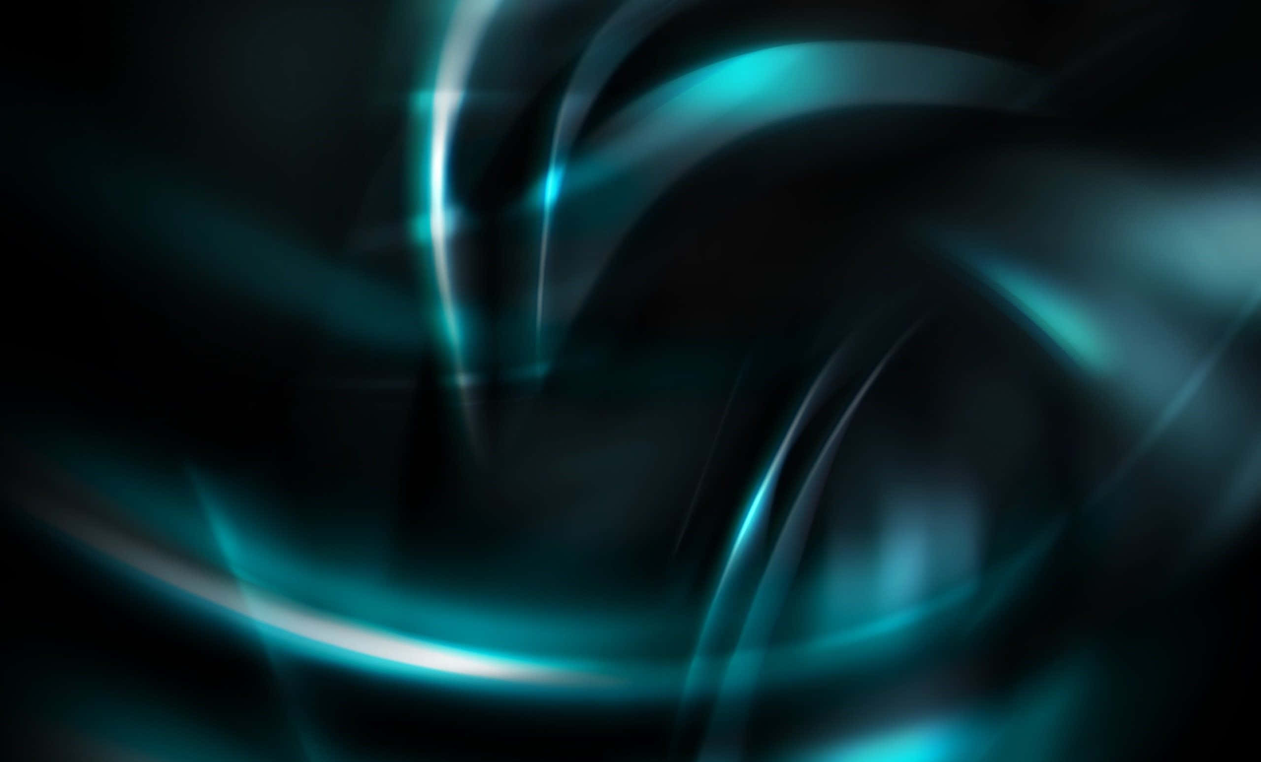 teal, black, futuristic abstract motion effect, 2K Desktop Wallpaper