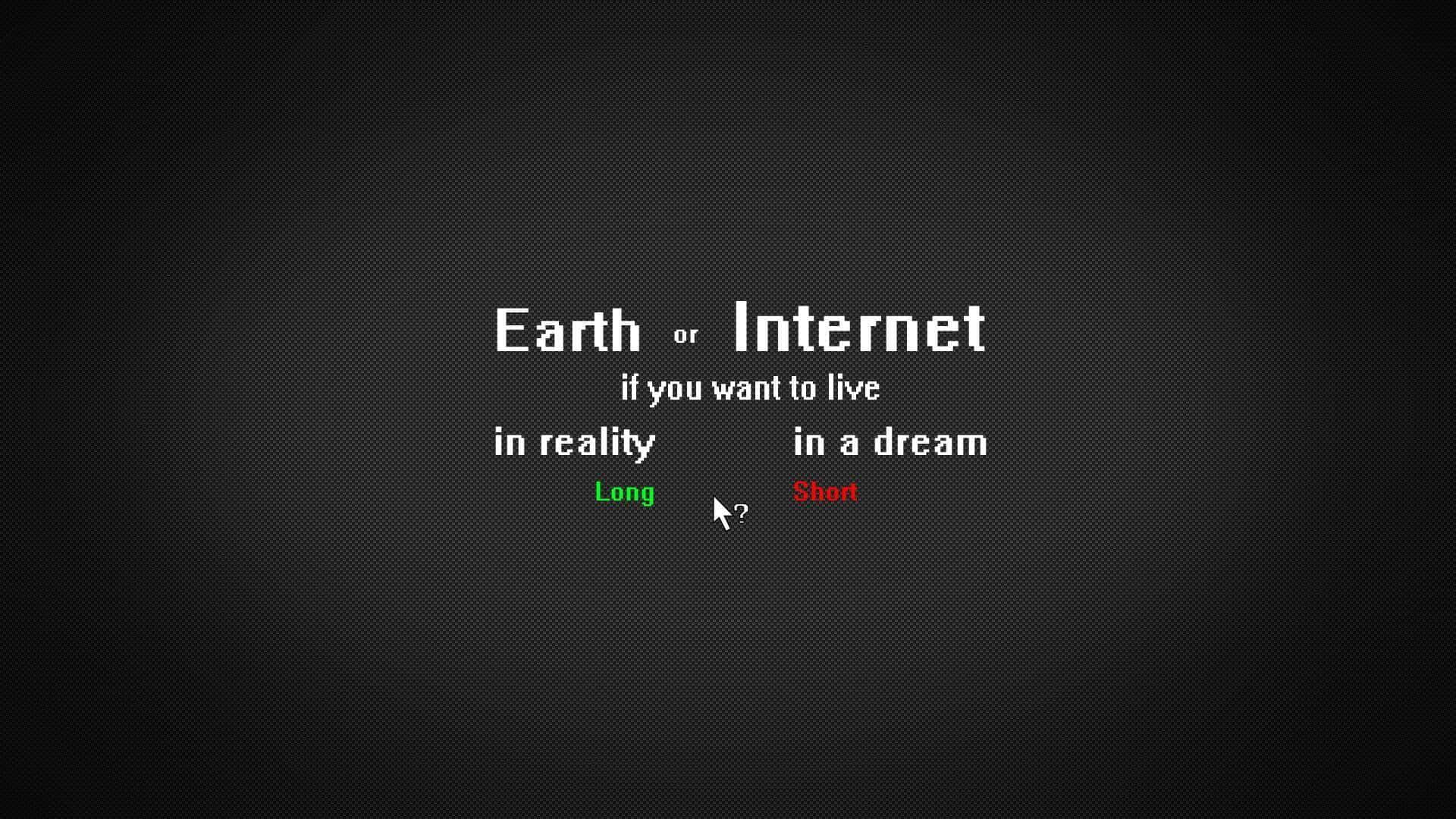 pixelated text prompt, dark textured background, Earth, Full HD Desktop Wallpaper
