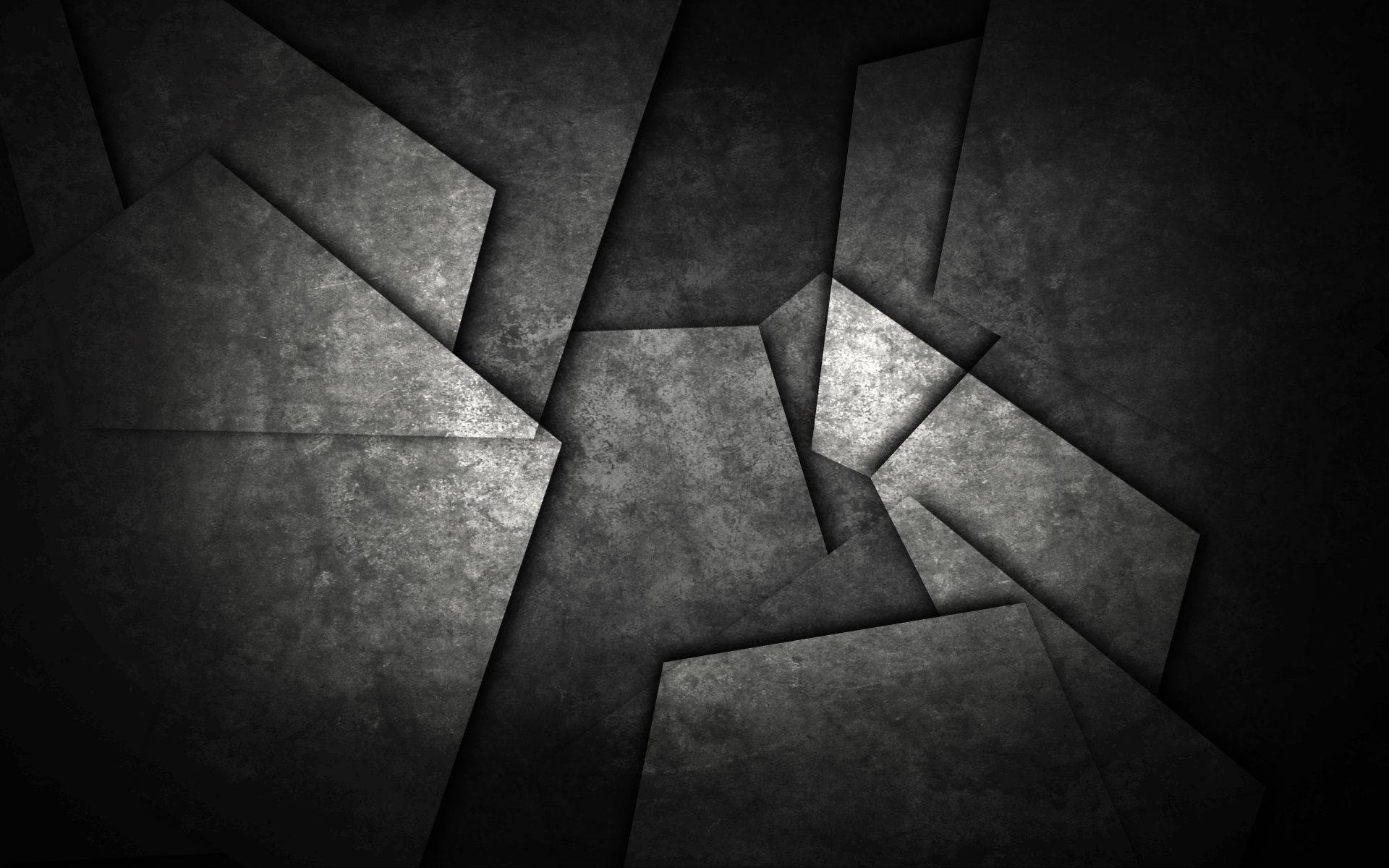 dark gray, geometric shards, textured surfaces, Full HD Desktop Wallpaper