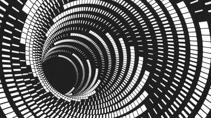 Dark Trippy, black and white tunnel, spiral tunnel, SD Desktop Wallpaper