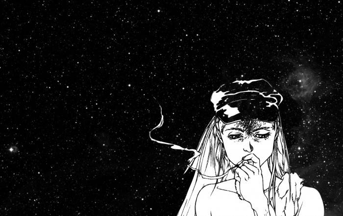 Dark Trippy, woman, headscarf, SD Desktop Wallpaper