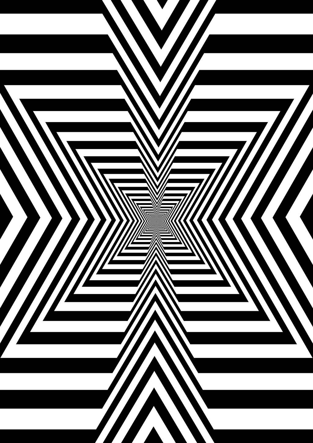black, white, optical illusion, HD Phone Wallpaper