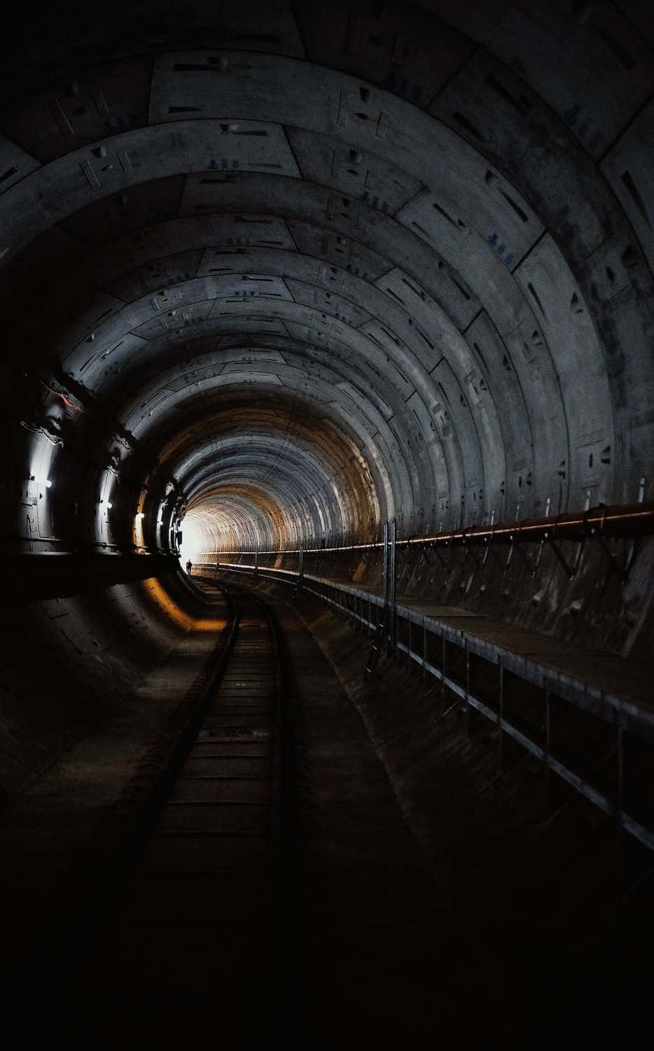 Dark Underground, tunnel, concrete, HD Phone Wallpaper