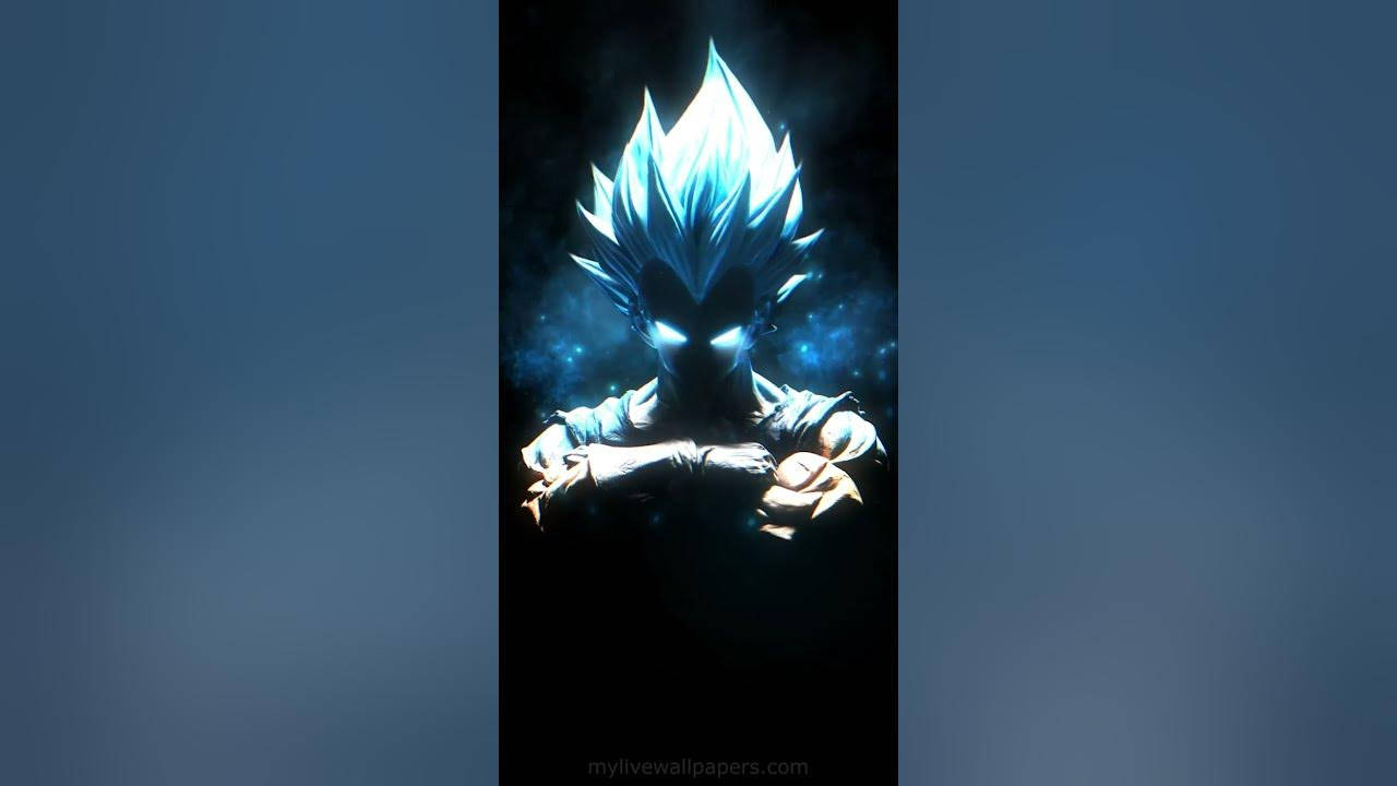 Dark Vegeta, glowing blue-haired, anime warrior, HD Desktop Wallpaper