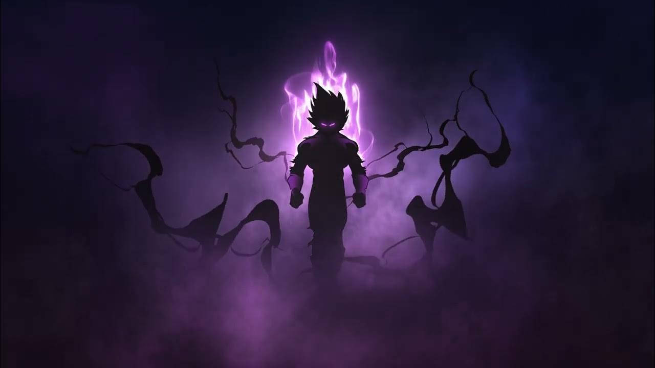 Dark Vegeta, spiky-haired anime warrior, swirling purple energy, HD Desktop Wallpaper
