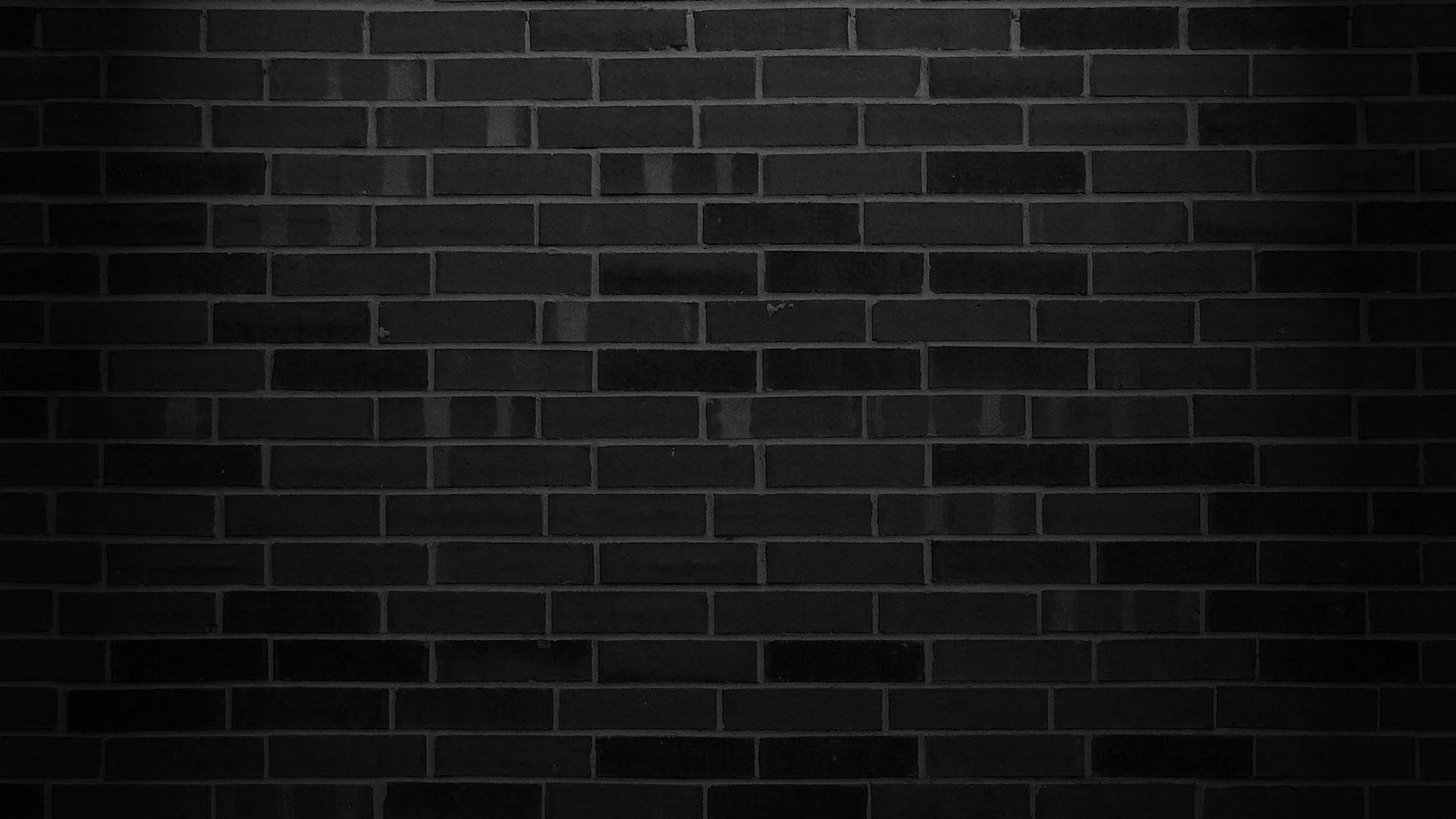monochrome, dark matte black brick wall, subtle texture, Full HD Desktop Wallpaper