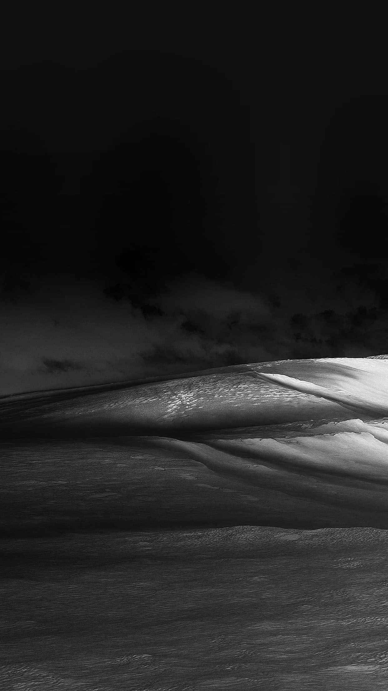 Dark Landscape, 1242 x 2208, snow-covered dunes, Full HD Phone Wallpaper