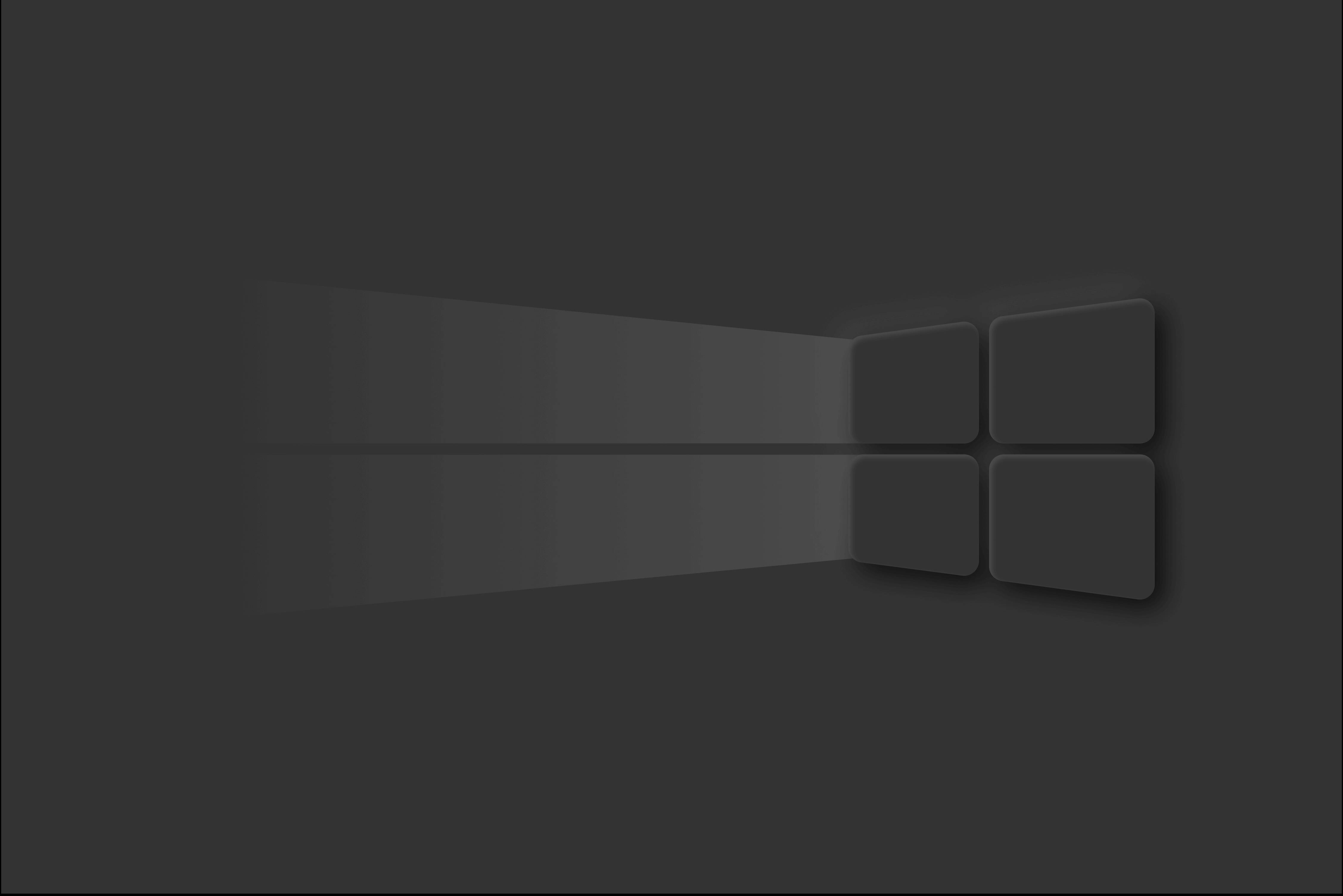 Dark Windows, dark gray, window-like shape, 4K Desktop Wallpaper