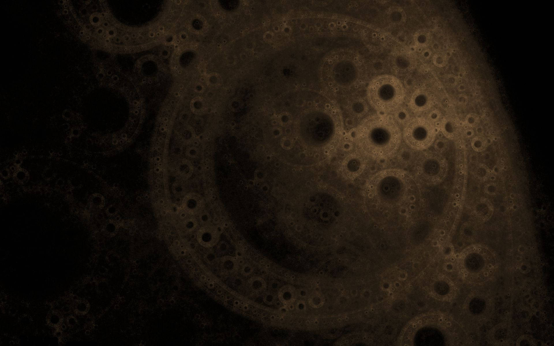 golden circles, voids, deep black background, Full HD Desktop Wallpaper