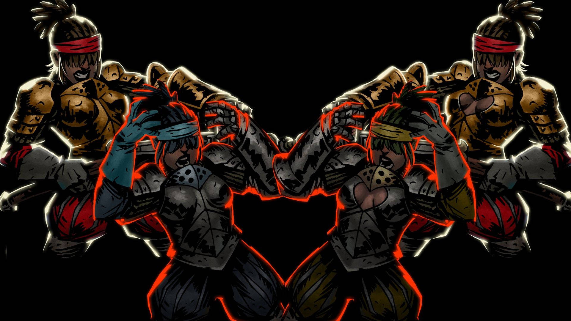 Darkest Dungeon, arbalest, glowing red heart, Full HD Desktop Wallpaper
