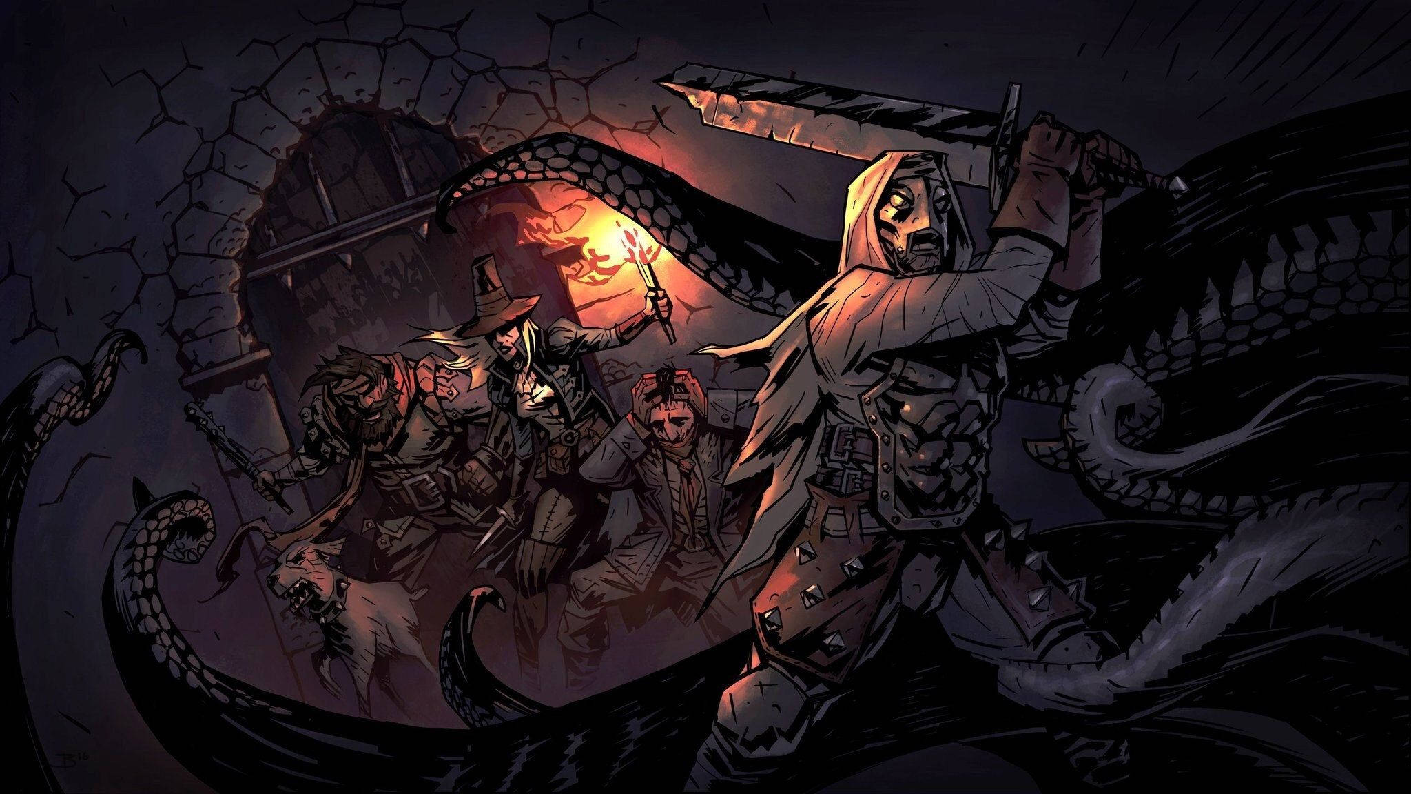 Darkest Dungeon, leper, guardian, Full HD Desktop Wallpaper