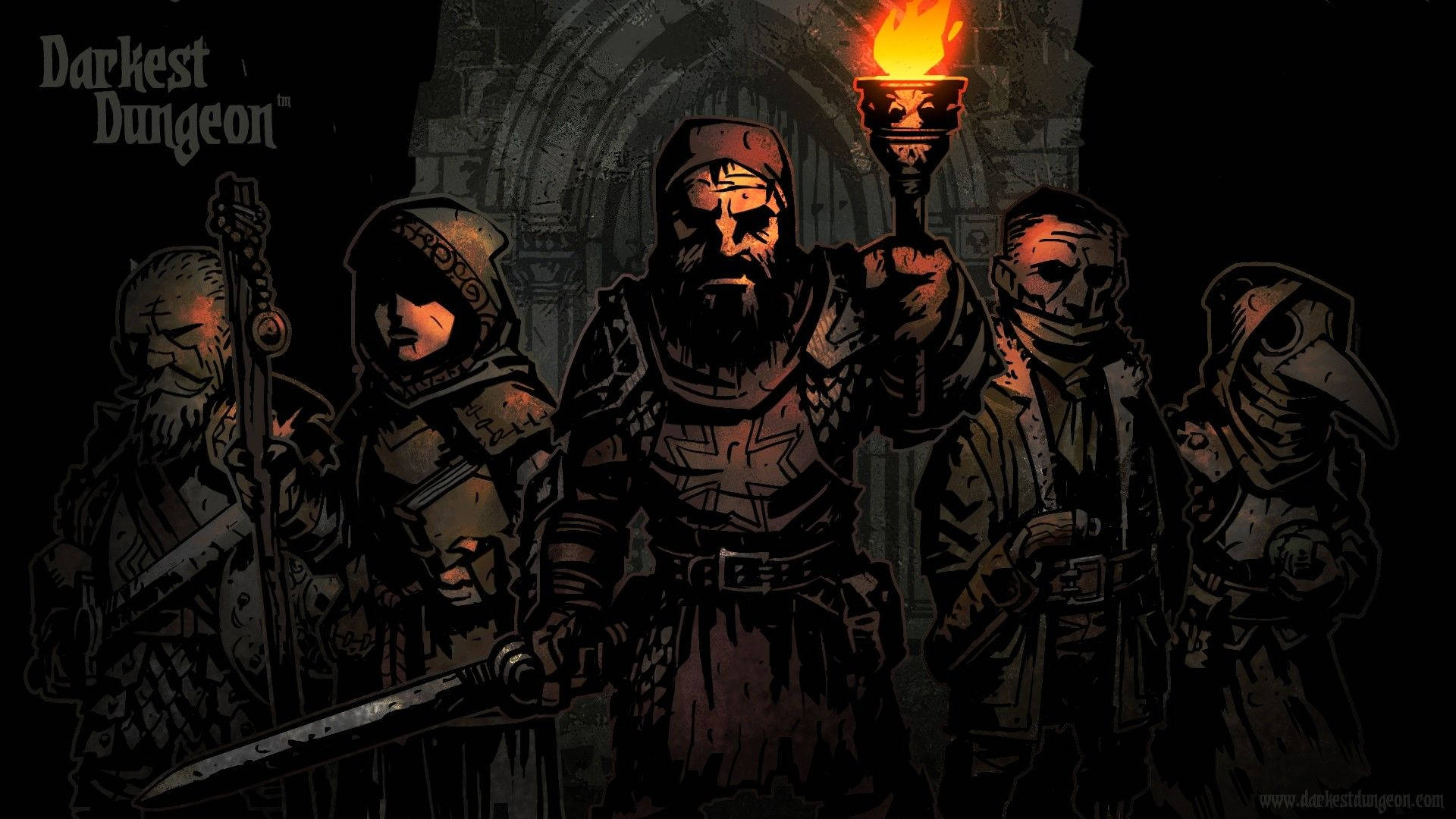Darkest Dungeon, ruins, dungeon, Full HD Desktop Wallpaper