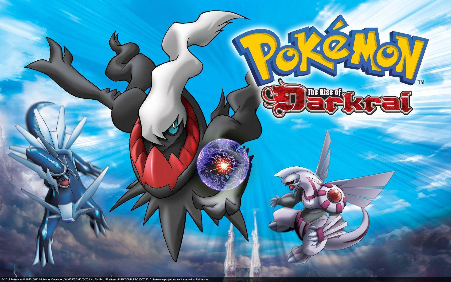Darkrai, legendary Pokémon, vibrant blue sky, Full HD Desktop Wallpaper