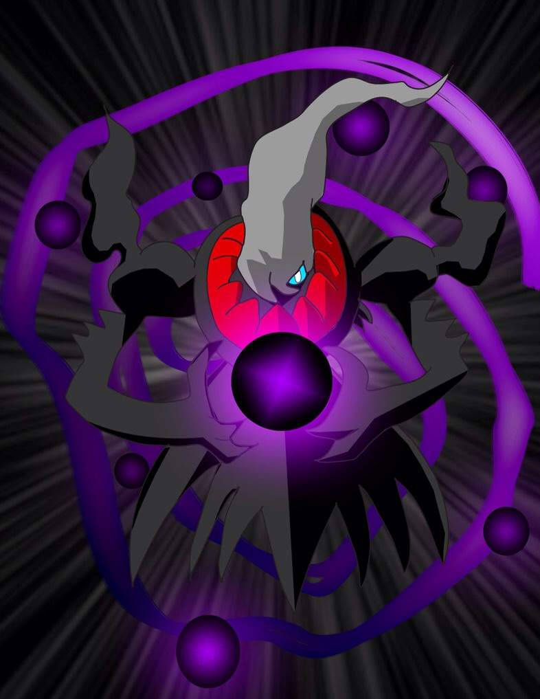 Darkrai, purple, glowing blue eyes, SD Phone Wallpaper