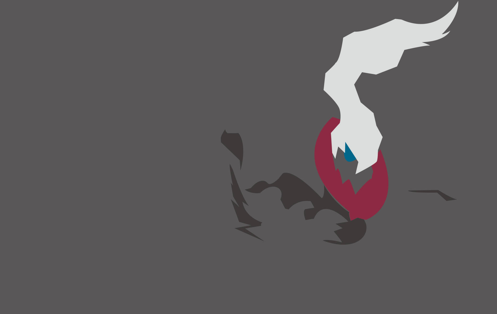 Darkrai, red ring, white bird, HD Desktop Wallpaper