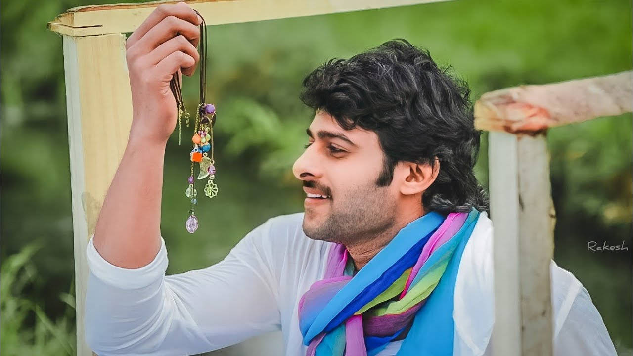 Darling Prabhas Movie, vibrant beaded jewelry, colorful scarf, HD Desktop Wallpaper