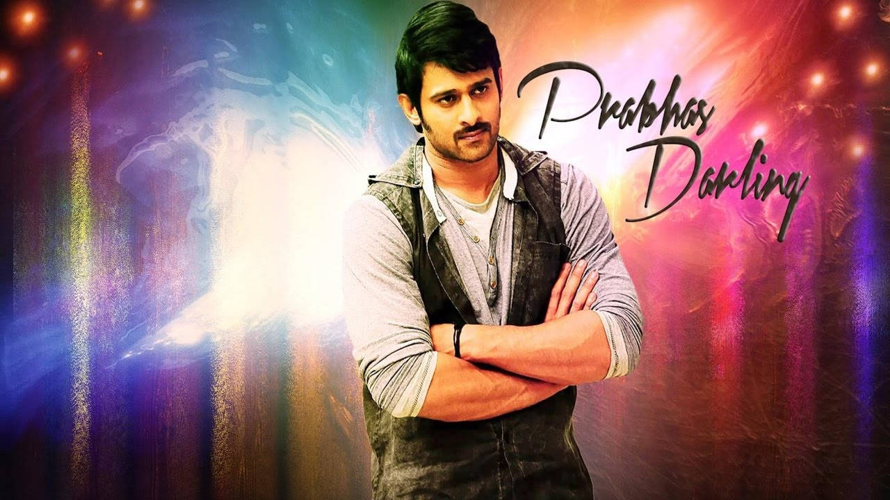 Darling Prabhas Movie, Prabhas Darling, vibrant abstract background, HD Desktop Wallpaper