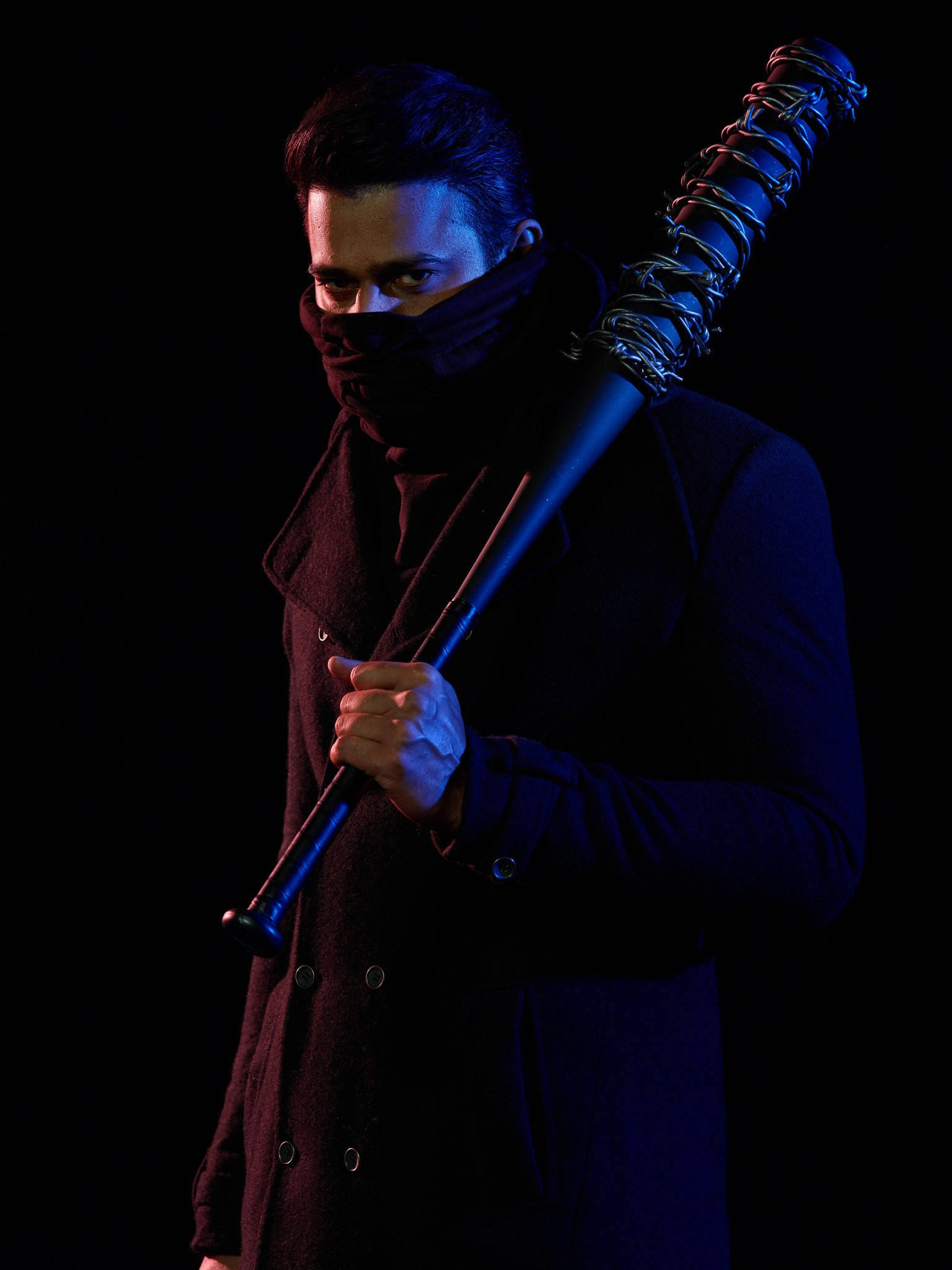 Darling Prabhas Movie, masked man, dark coat, Full HD Phone Wallpaper