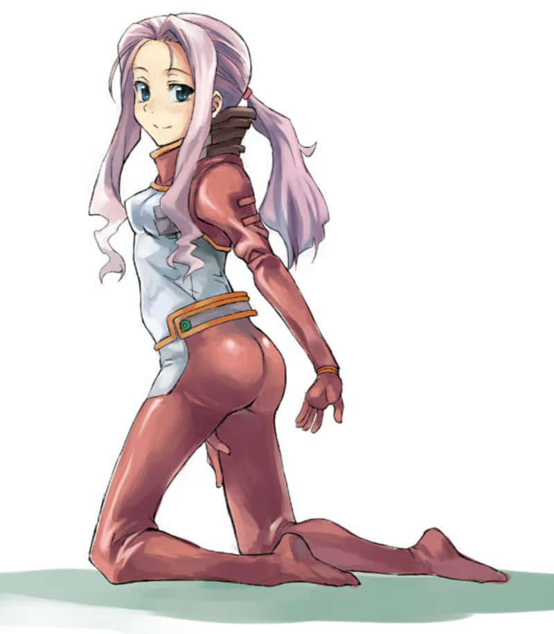 Darry Adai, lavender hair, futuristic outfit, SD Phone Wallpaper