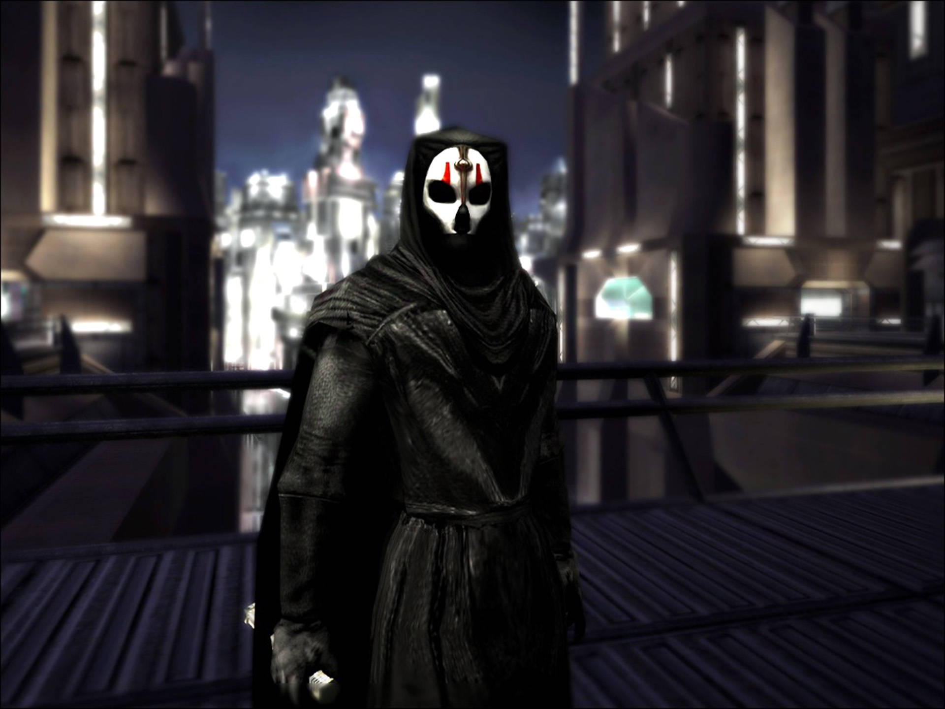 Darth Nihilus, white skull mask, bridge, Full HD Desktop Wallpaper
