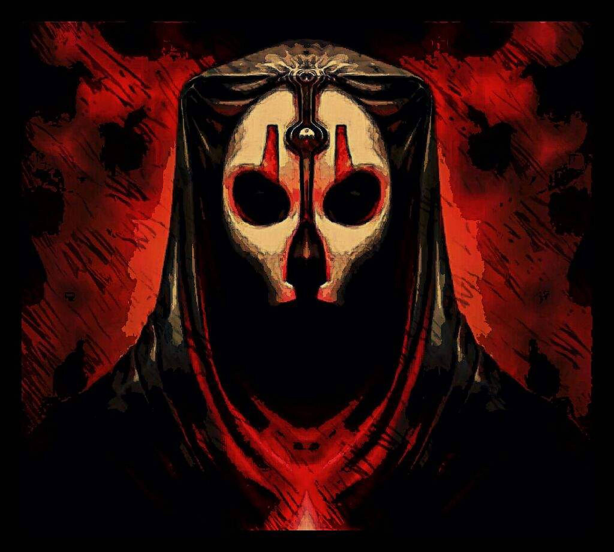 Darth Nihilus, skull mask, red accents, Full HD Desktop Wallpaper