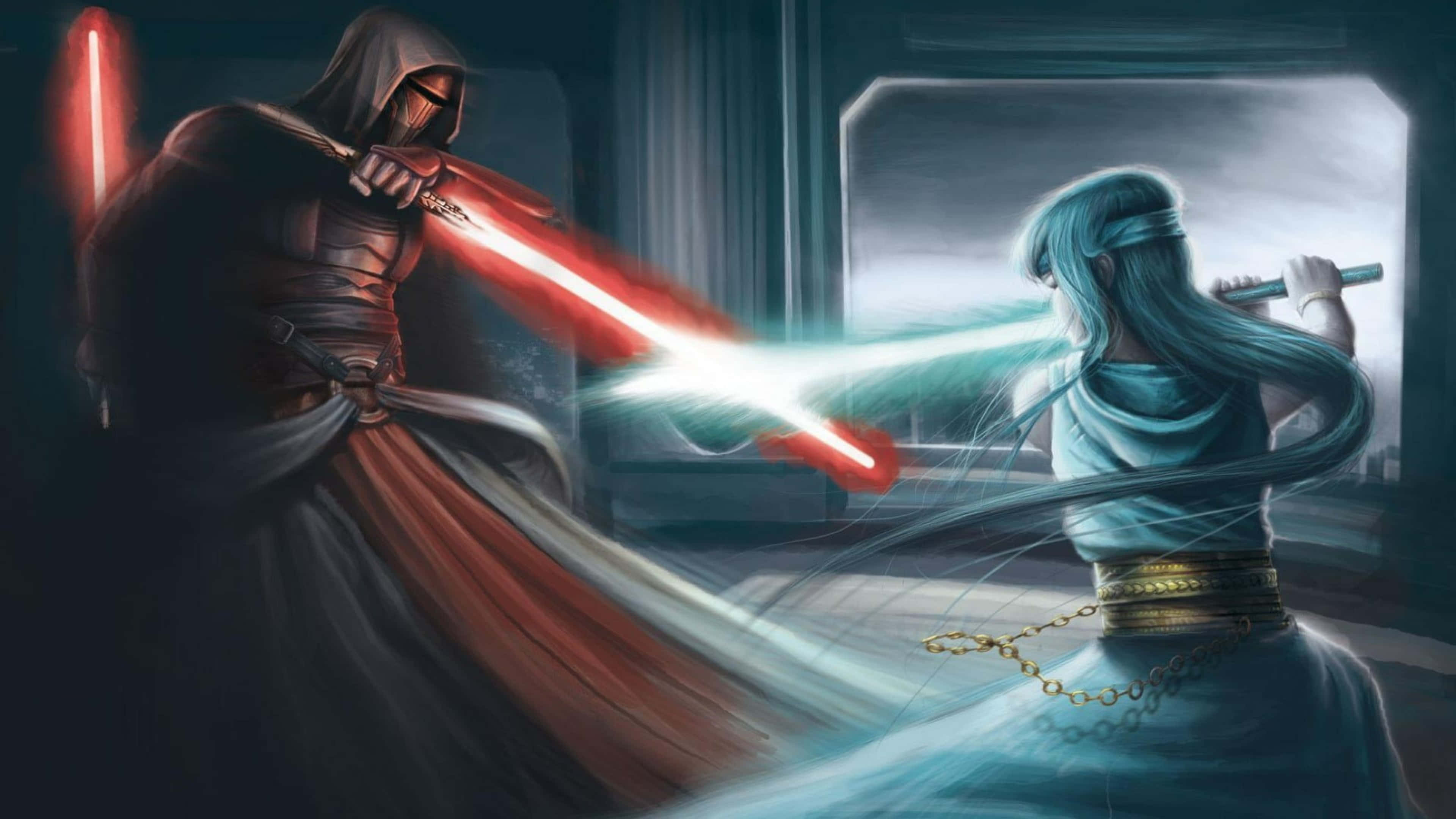 Darth Revan, 4K, red lightsaber, 4K Desktop Wallpaper