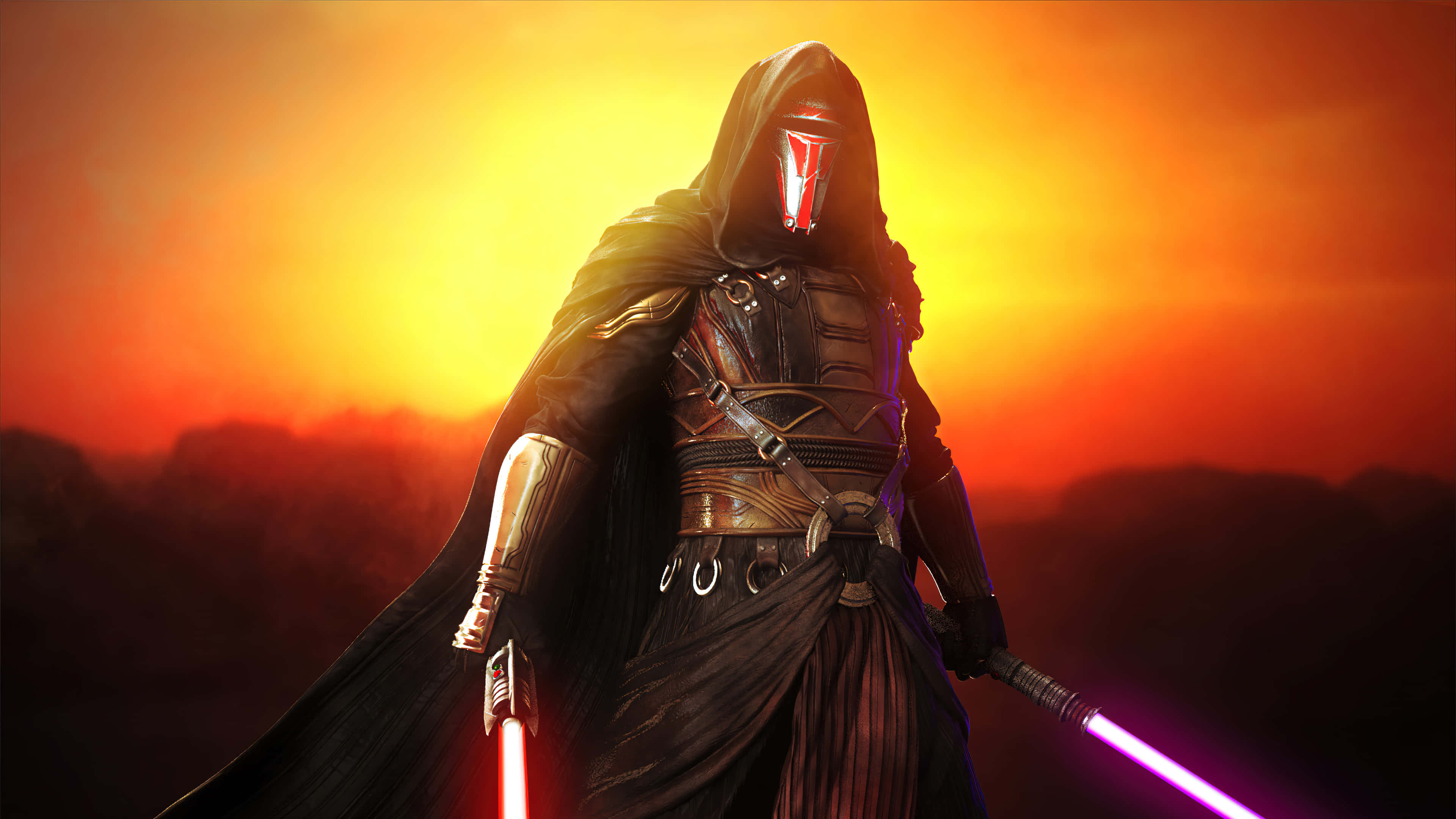 Darth Revan, 4K, red visor, 4K Desktop Wallpaper