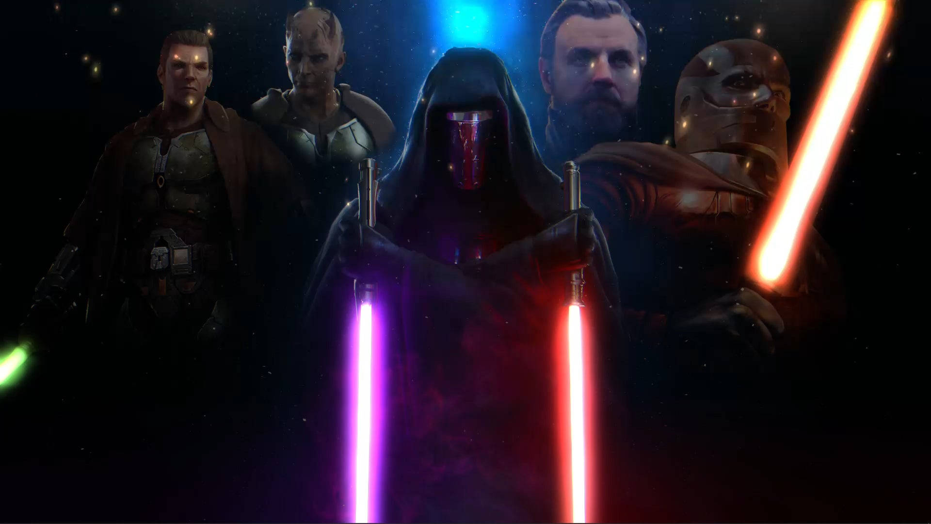 Darth Revan, the Old Republic, lightsabers, Full HD Desktop Wallpaper