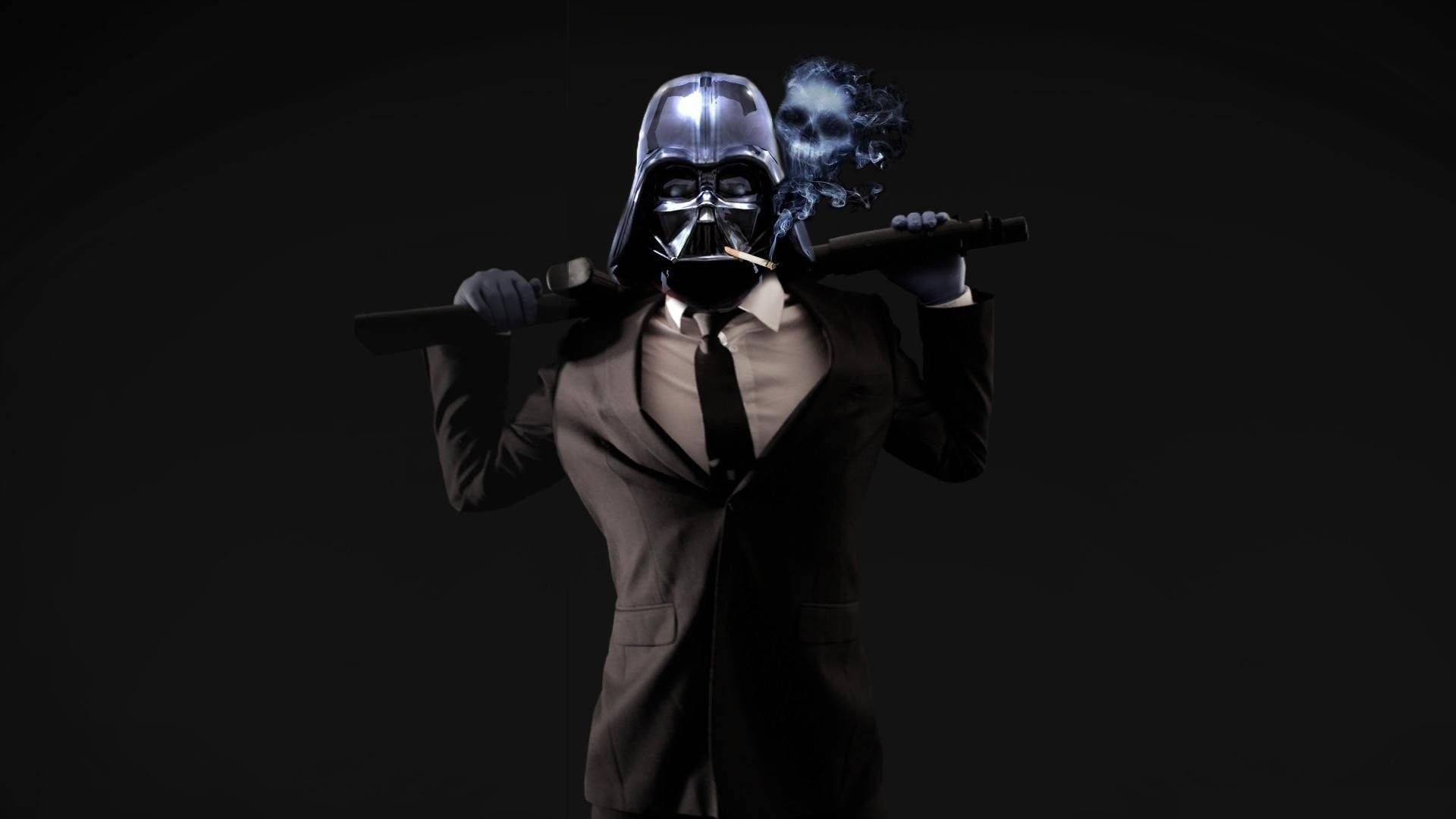 Darth Vader, suit, Darth Vader helmet, Full HD Desktop Wallpaper